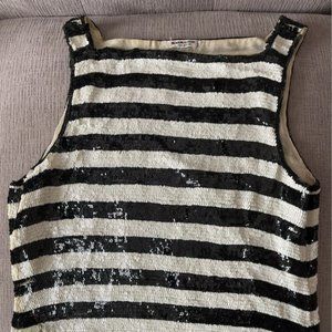 Vintage Saint Laurent Sequin Top Size L